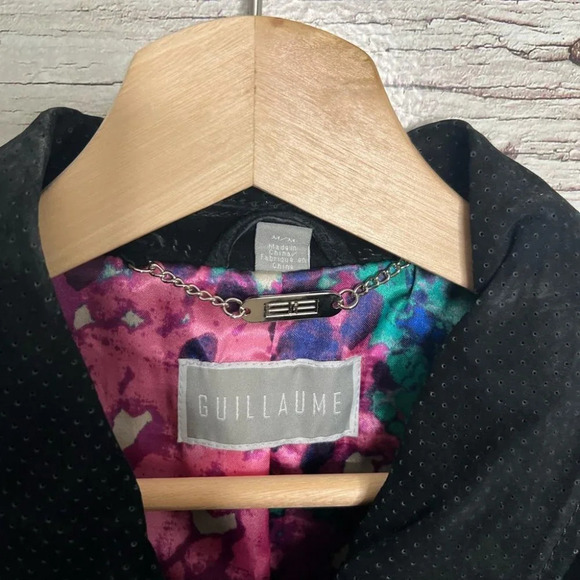 Guillaume black leather jacket NWT size medium - Picture 9 of 10